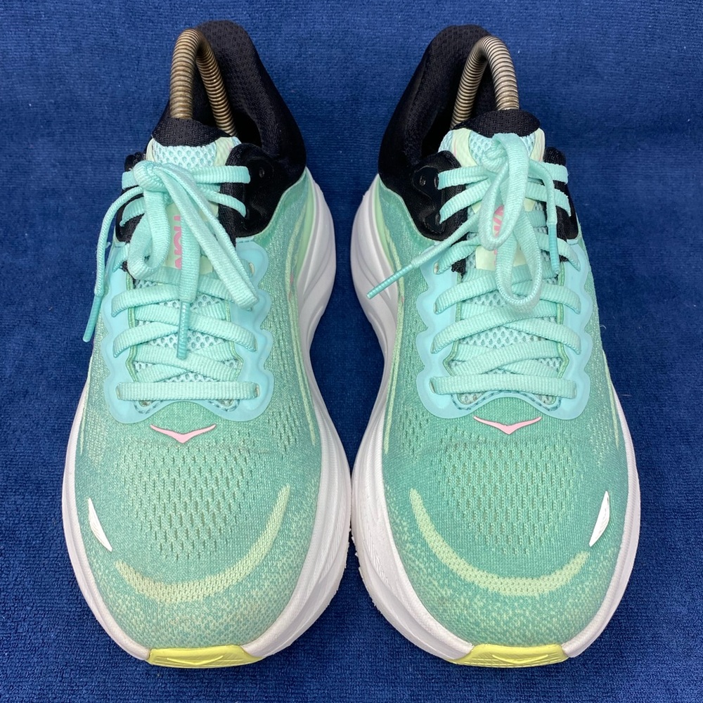 Hoka One One Bondi 9 Mint Green Women's Running Shoes Size 8 D Wide EXCELLENT - Picture 5 of 11